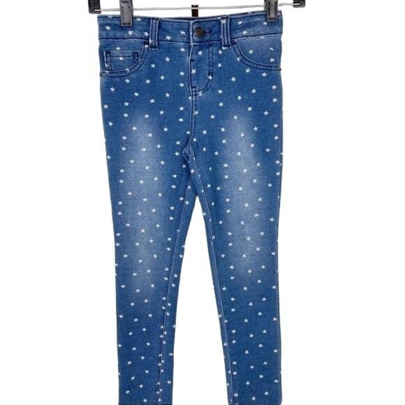Cat & Jack Other - Cat & Jack Blue Allover Star Pattern Super Stretch Jeggings Size 6/6x